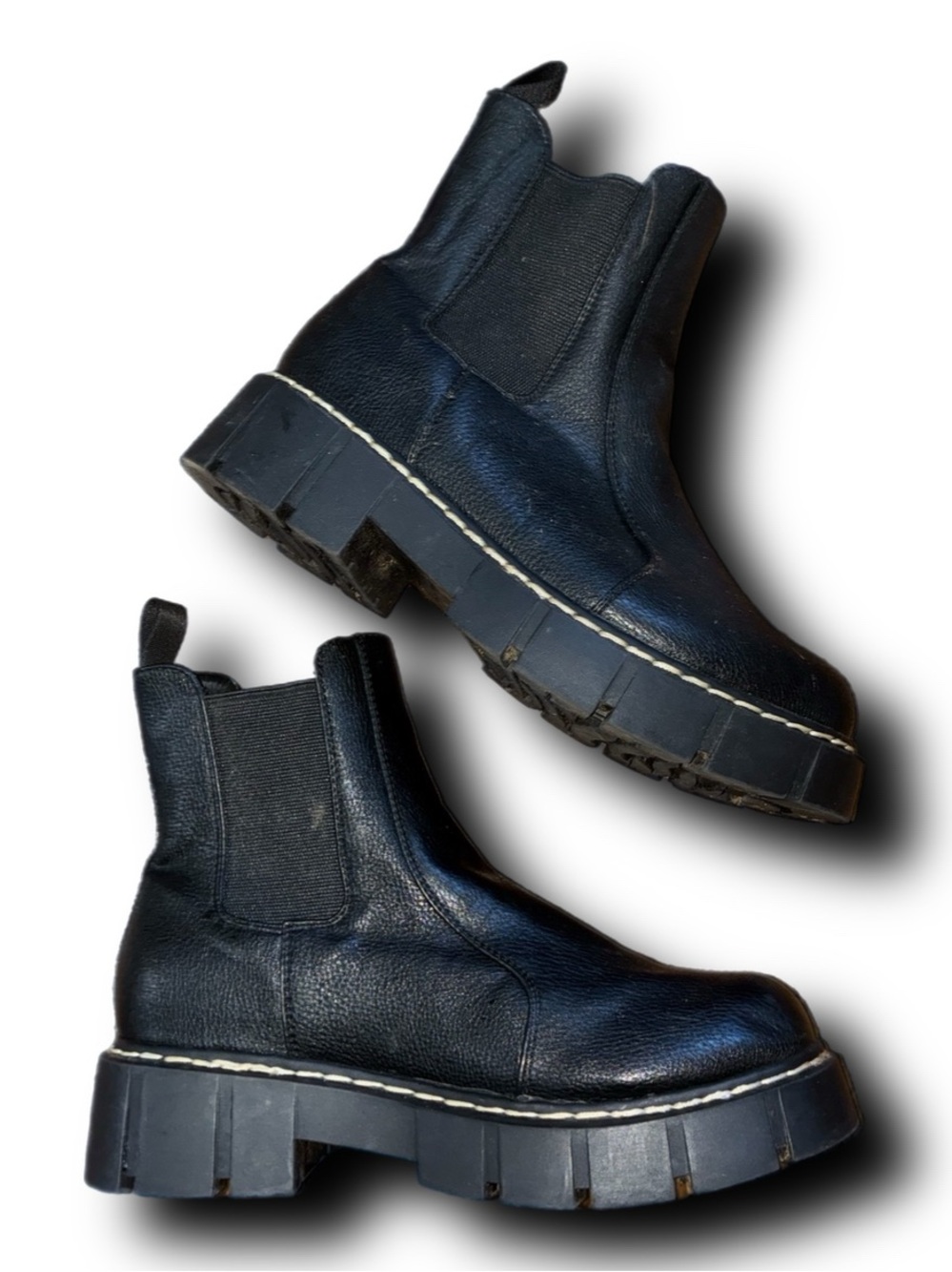 UNIONBAY Black Chunky Chelsea Boots Goth Alt Whimsigoth 90s Vibes